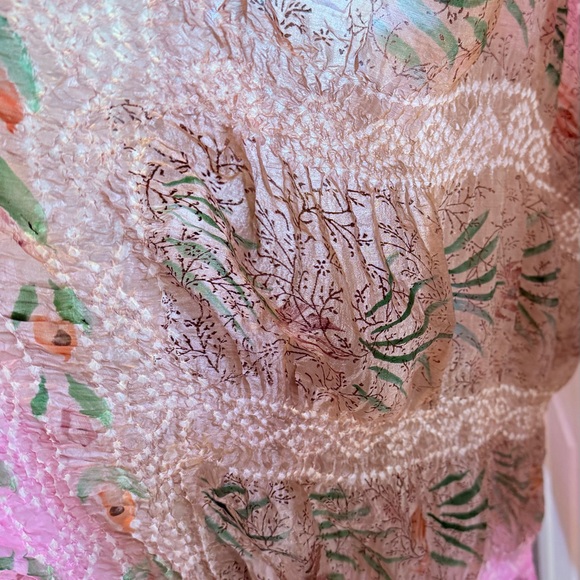 NWT Feathers Anthropologie By Tolani Multicolor Lightweight Silk Scarf - Picture 4 of 9